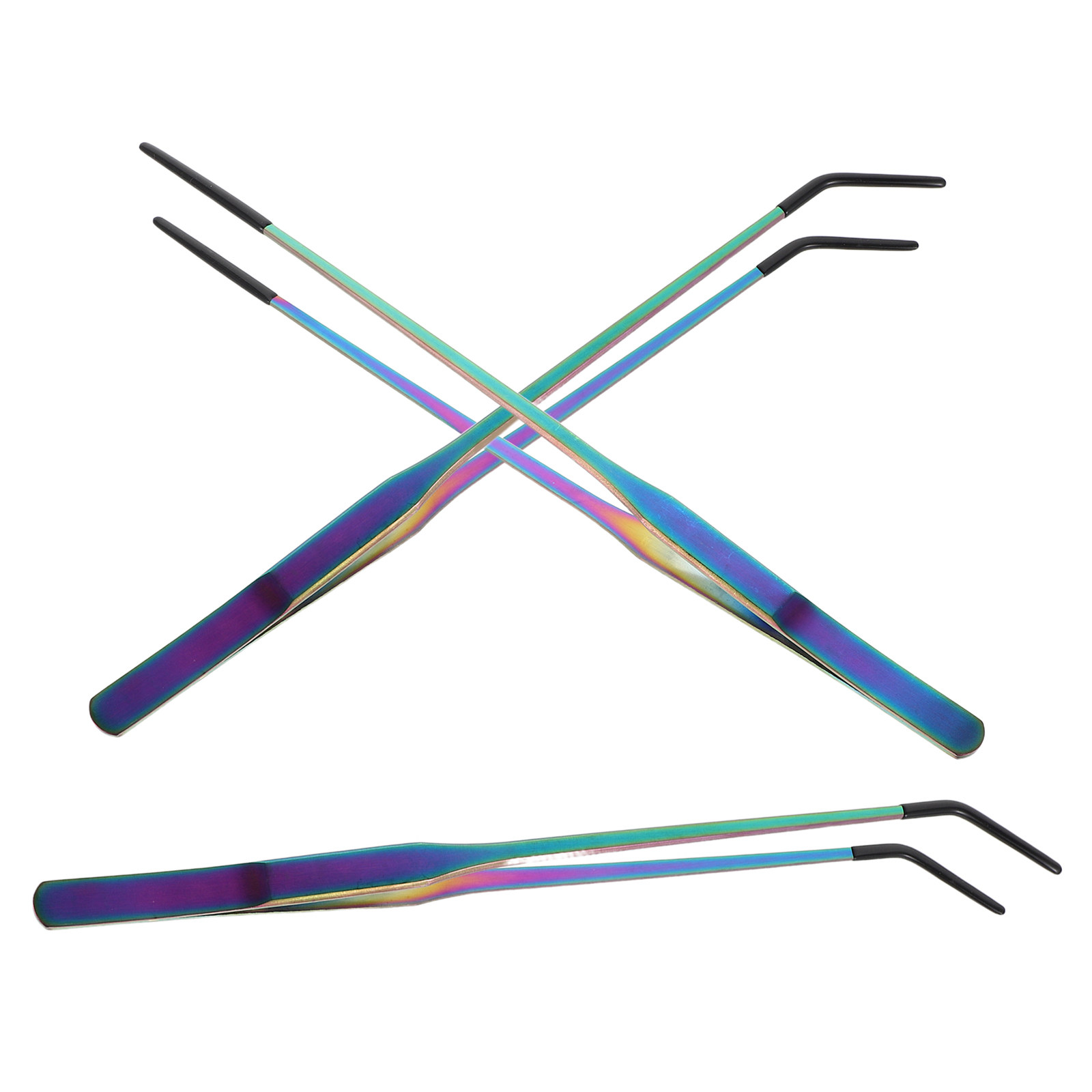 Planted Aquarium Care - 3Pcs Polished Stainless Steel Feeding Tongs