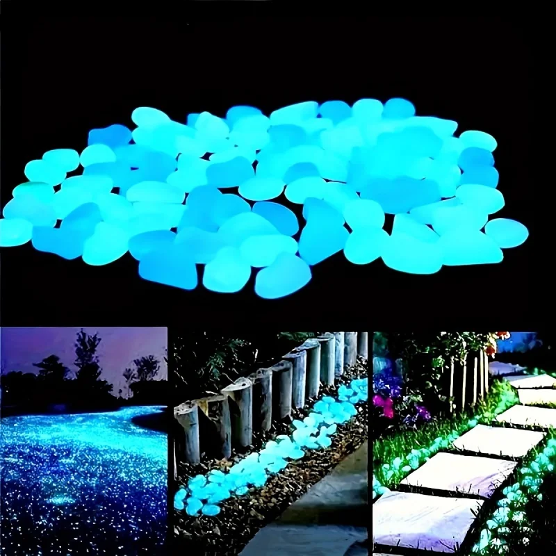 Aquarium Plant Original - 100pcs Resin Luminous Stones Glow in