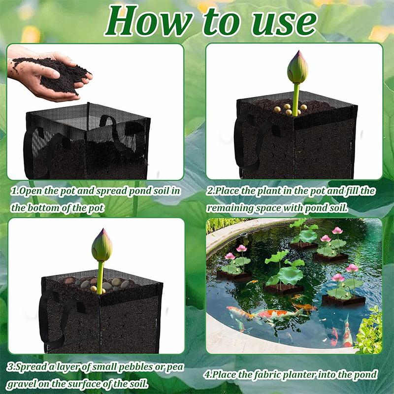 4 Pcs Black Mesh Pond Planting - Aquarium Plant Original review and price