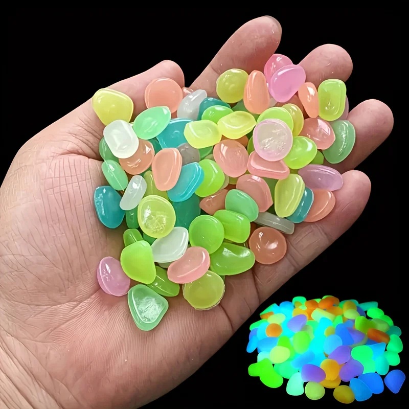 50-200pcs Glow in The Dark Peb - Aquarium Plant Original review and price