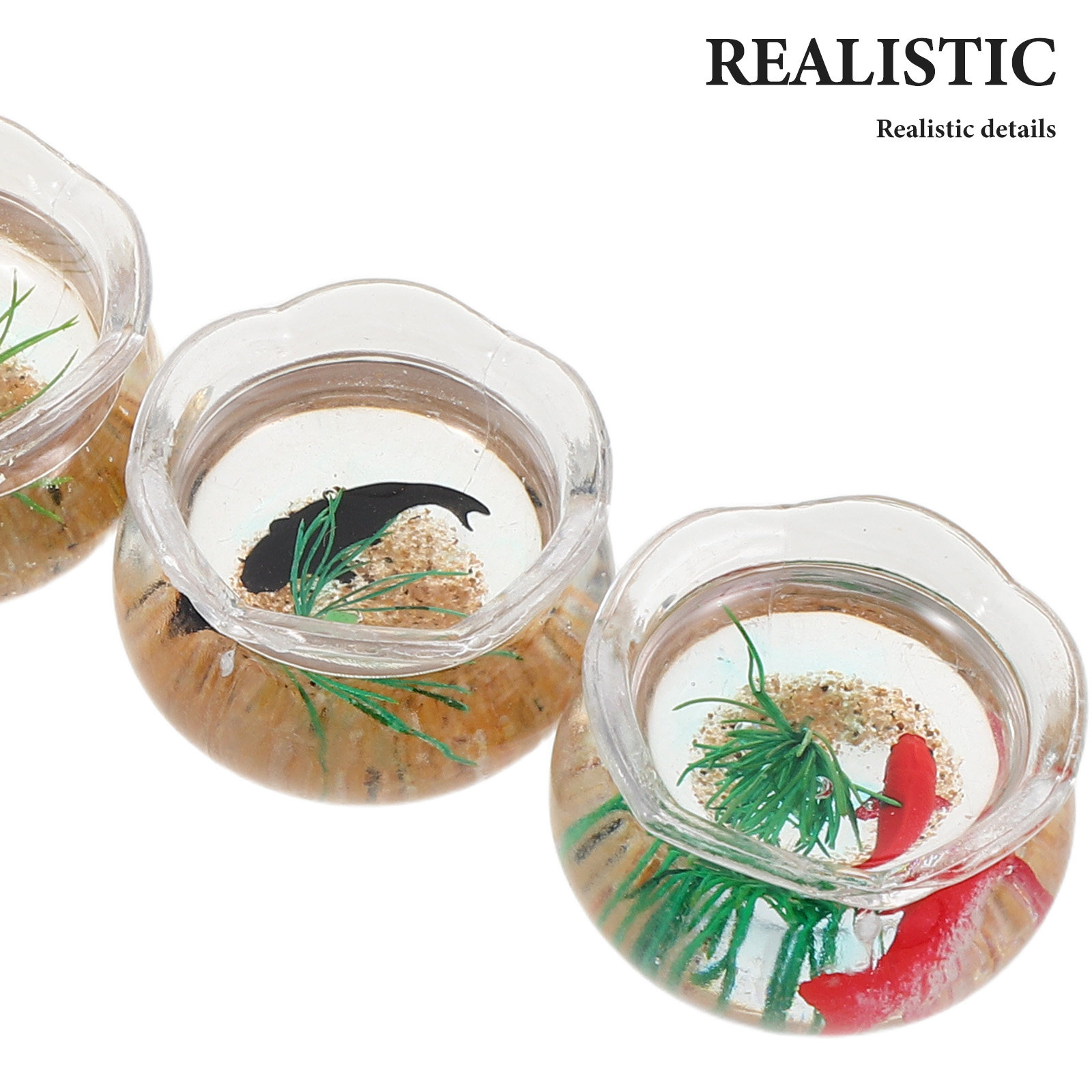 5Pcs Mini Fish Bowl Small Roun - Aquarium Plant Original review and price