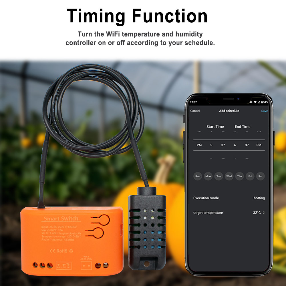 Tuya WiFi Temperature Humidity - Aquarium Plant Original review and price