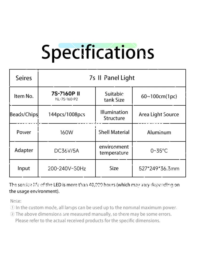 Aquarium LED Light 160W RGB Fu - Aquarium Plant Original review and price